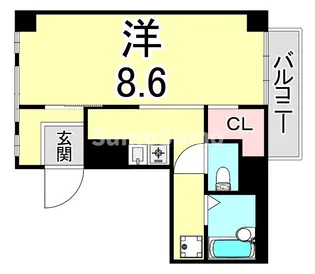 メルツ芦屋【5階】の間取り