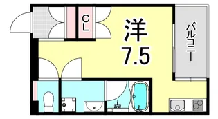 ソリューション甲子園【4階】の間取り