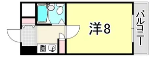 兵庫県神戸市中央区割塚通4丁目【マンション】の間取り