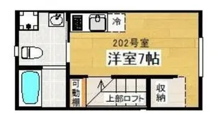 ヒルトップテラス中目黒【2階】の間取り