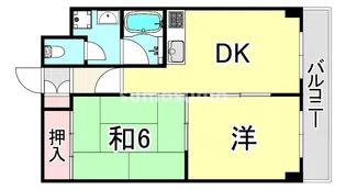 エスパシオ塚口【1階】の間取り
