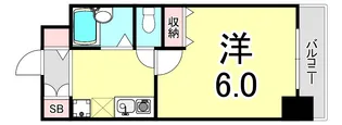 兵庫県神戸市兵庫区塚本通6丁目【マンション】の間取り