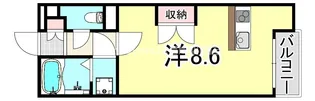 兵庫県尼崎市久々知2丁目【アパート】の間取り