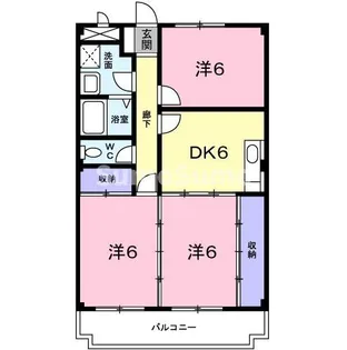 ハイツ山手【3階】の間取り
