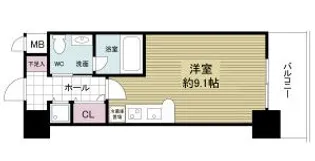 大阪府大阪市中央区安堂寺町2丁目【マンション】の間取り