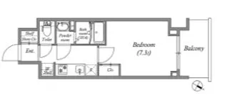 GENOVIA神戸湊川公園【4階】の間取り