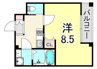 ヴェルステック武庫之荘【1階】の間取り