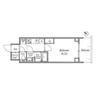 GENOVIA神戸湊川公園【5階】の間取り