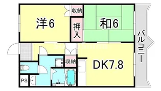 コンフォート南塚口パート2【3階】の間取り