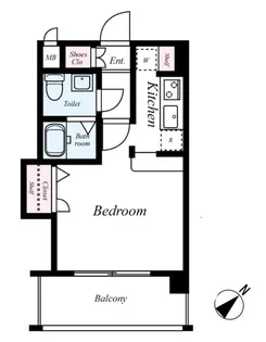 福岡県福岡市博多区博多駅東1丁目【マンション】の間取り