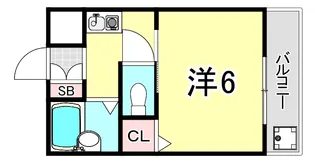 1Kの間取り画像