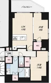 Noire北堀江【3階】の間取り