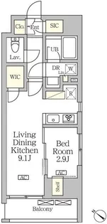 アジールコート松濤【3階】の間取り