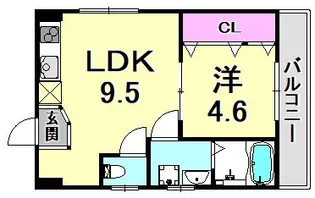 兵庫県神戸市中央区加納町4丁目【マンション】の間取り