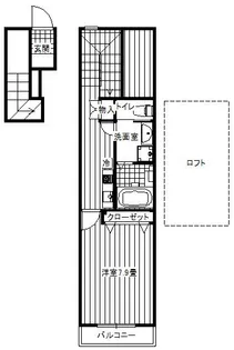 兵庫県神戸市中央区上筒井通5丁目【アパート】の間取り