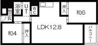 夢野ハイタウン 3号棟【2階】の間取り