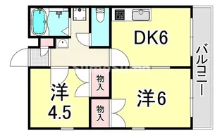 レオパレスKOBATA【2階】の間取り