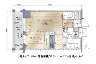レジデンシャルヒルズヴィラスタイル【6階】の間取り