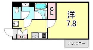 ロクサーヌ浜甲子園【2階】の間取り