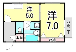 ソレイユパレス【1階】の間取り