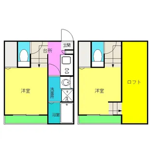 コンフォートハウス博多【1階】の間取り