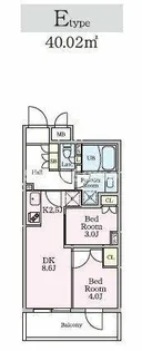リビオメゾン大岡山【1階】の間取り