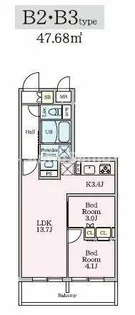 リビオメゾン大岡山【1階】の間取り