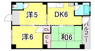 兵庫県神戸市長田区久保町9丁目【マンション】の間取り