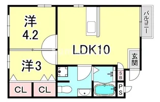 COMODO【1階】の間取り