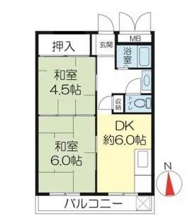 兵庫県神戸市東灘区本山南町6丁目【マンション】の間取り
