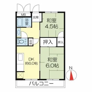 メゾン本山A・B棟【1階】の間取り