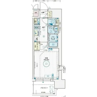 1Kの間取り画像