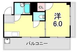 兵庫県神戸市兵庫区下祇園町【マンション】の間取り