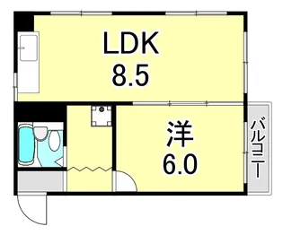 グリーンシャトー【2階】の間取り