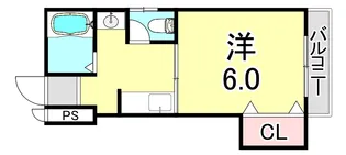 ドミール大黒【4階】の間取り