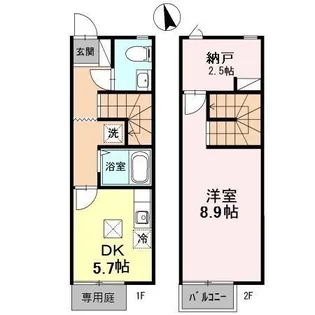 CasaJR箱崎 A棟の間取り