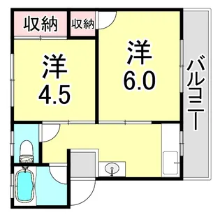 土居マンション【1階】の間取り