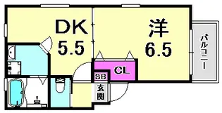 KTIレジデンス湊川【1階】の間取り