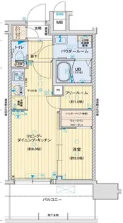 アドバンス三宮パルマ【15階】の間取り
