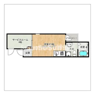 ガレット南福岡【2階】の間取り