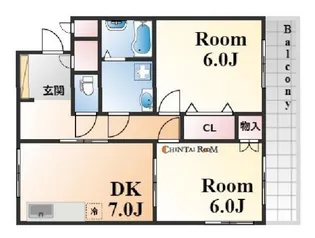 兵庫県神戸市灘区篠原中町1丁目【マンション】の間取り
