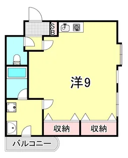 パインコート浜芦屋【3階】の間取り