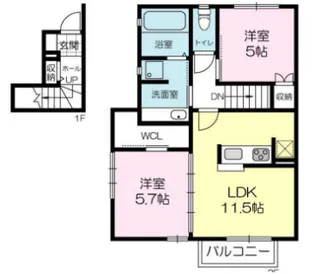 セントアース桑原の間取り