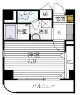 エスポワール三宮2【2階】の間取り