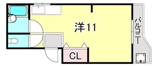 戸石マンション(ハイツ)【3階】の間取り