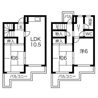 福岡県福岡市南区大池1丁目【マンション】の間取り