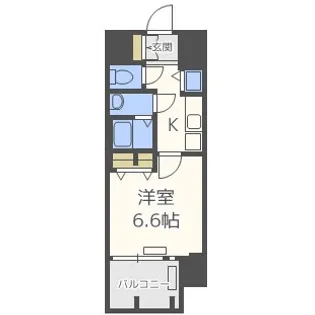 大阪府大阪市西区京町堀3丁目【マンション】の間取り