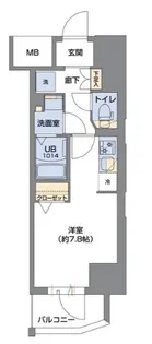 Metrosa谷町六丁目South【5階】の間取り