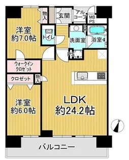 ワコーレザ・神戸トアロード【2階】の間取り
