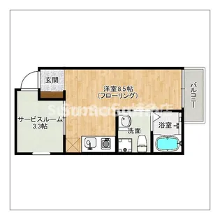 ガレット南福岡【2階】の間取り